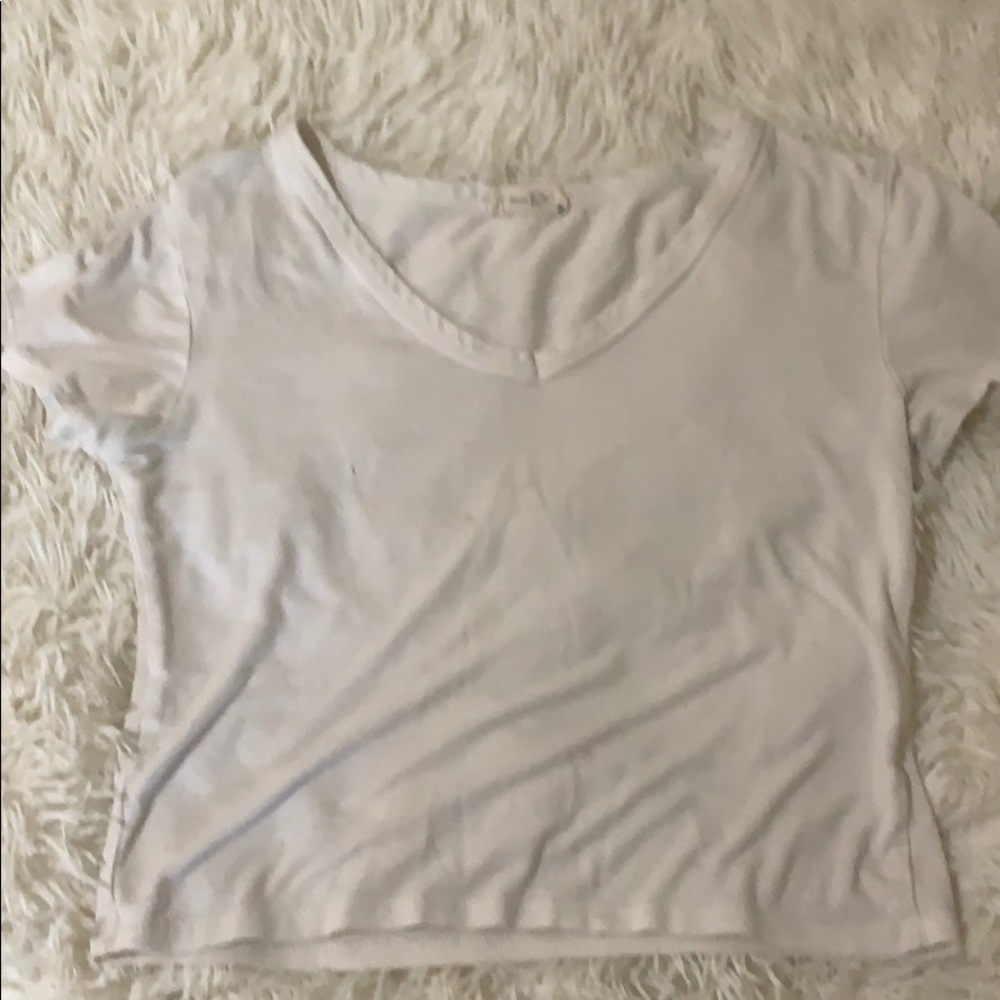 a v necked tee